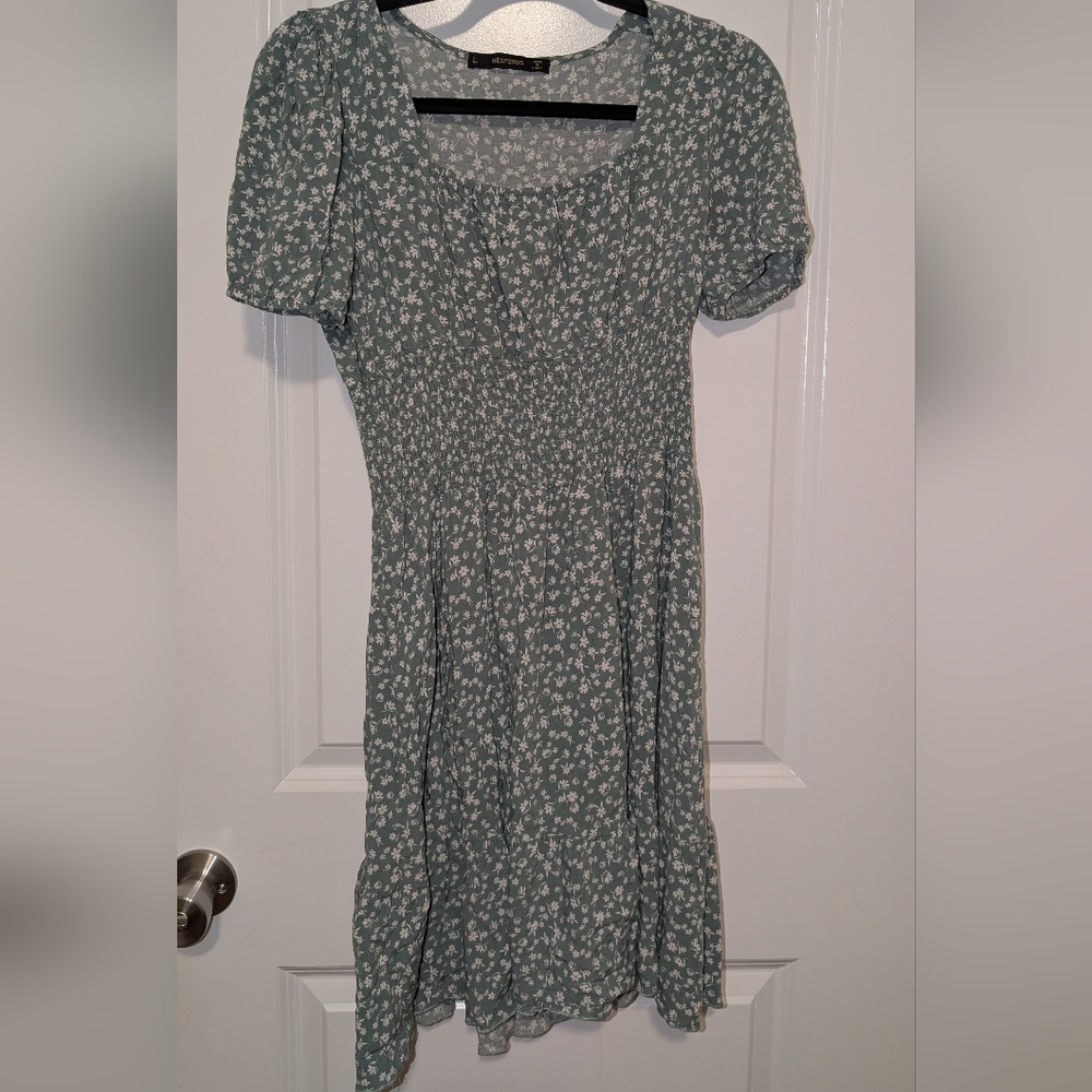 Floral Green Dress